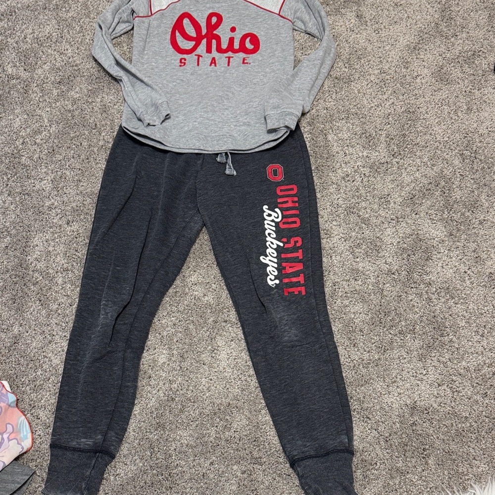 Womens ohio state Jogger Sweatpants set